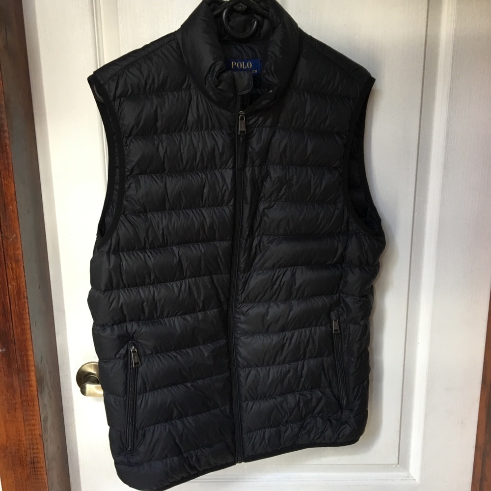 Men’s polo by Ralph Lauren puffer vest